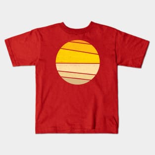 70s Retro Summer Sunset Kids T-Shirt